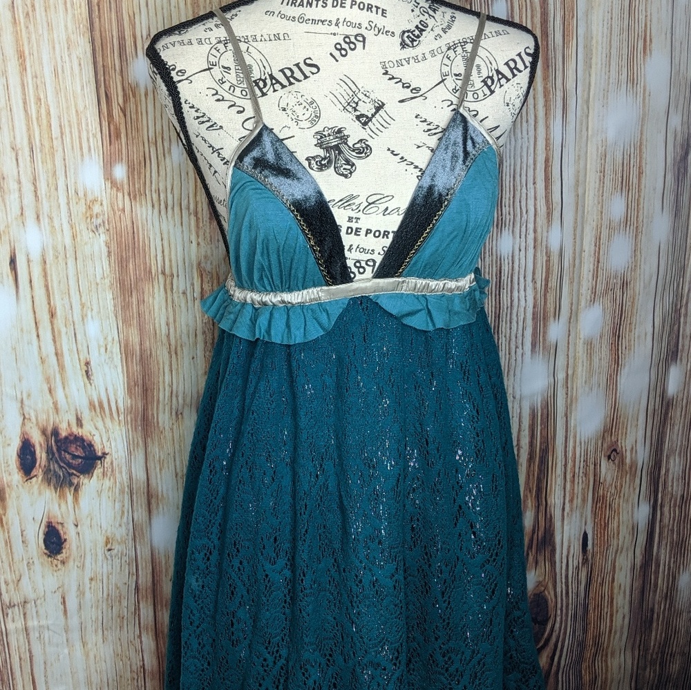 Free People teal dress